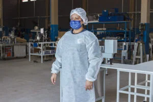 Avental Descartável na Fabrica