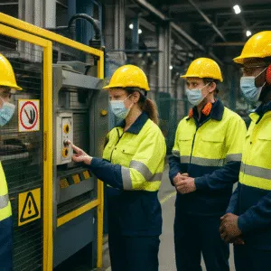Profissionais da segurança do trabalho - Imagem gerada com inteligência artificial