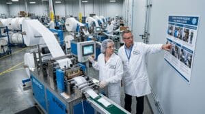 Trabalhando na Industria hospistalar de decartáveis