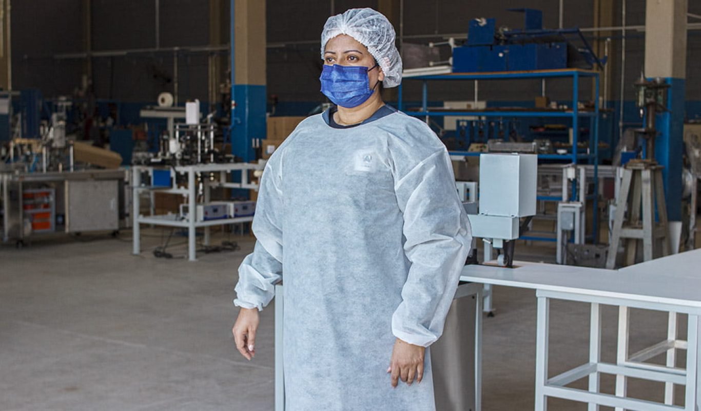 Avental Descartável na Fabrica