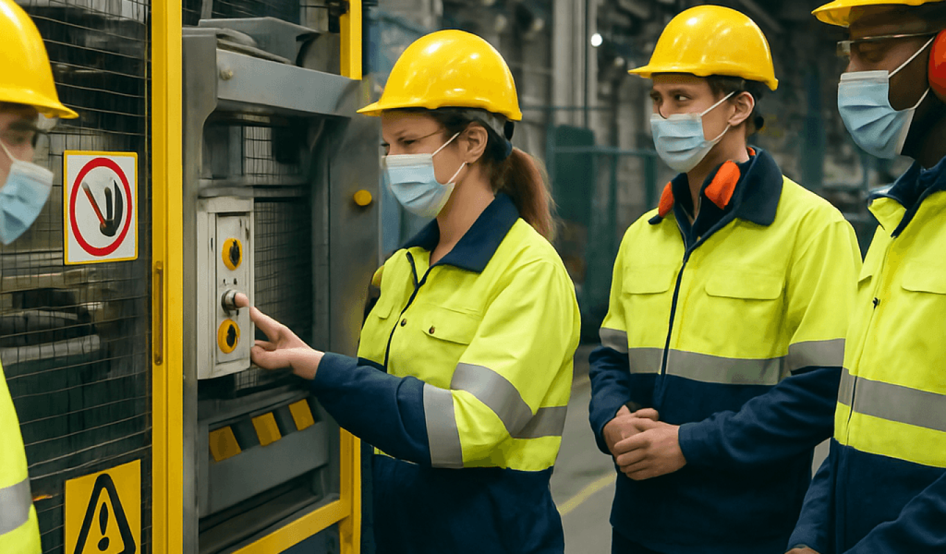 Profissionais da segurança do trabalho - Imagem gerada com inteligência artificial
